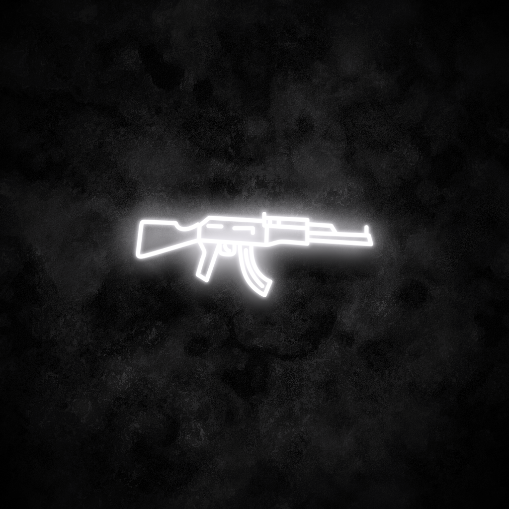 "AK47" Neon Sign
