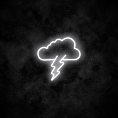 "Cloud Lightning" Neon Sign