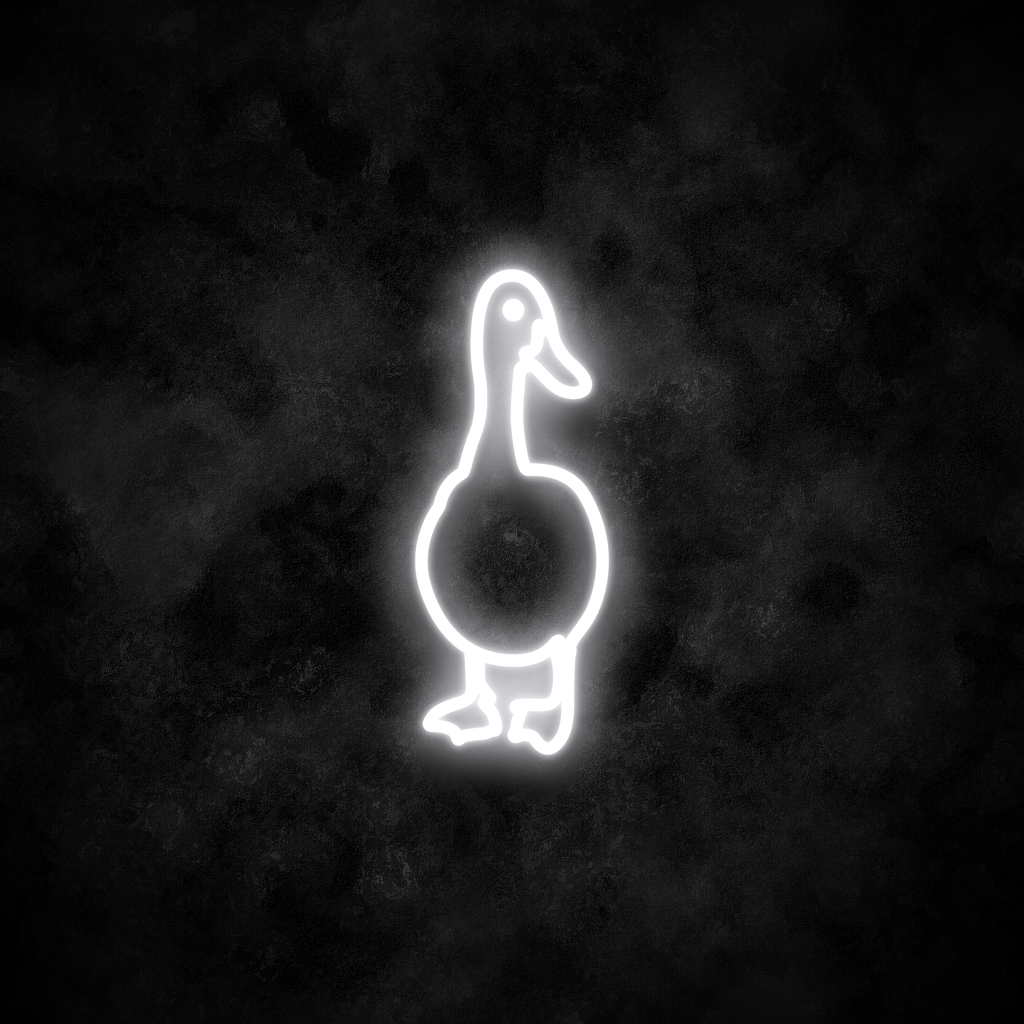 "Duck" Neon Sign