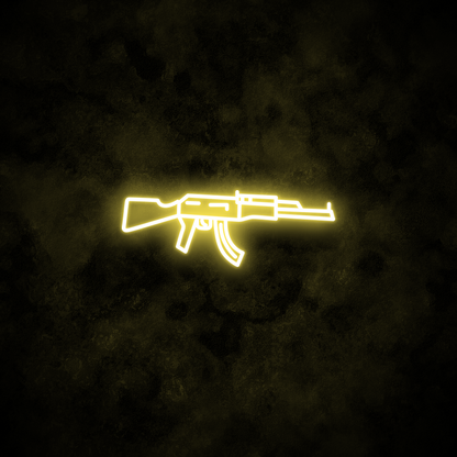 "AK47" Neon Sign