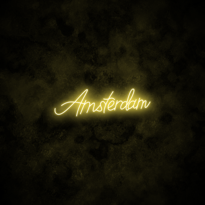 "Amsterdam" Neon Sign