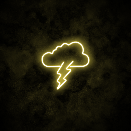 "Cloud Lightning" Neon Sign