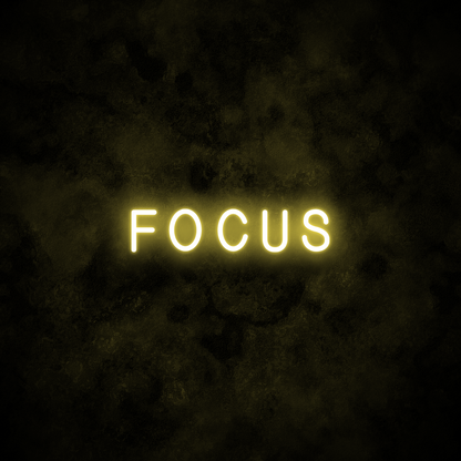 "FOCUS" Neon Sign