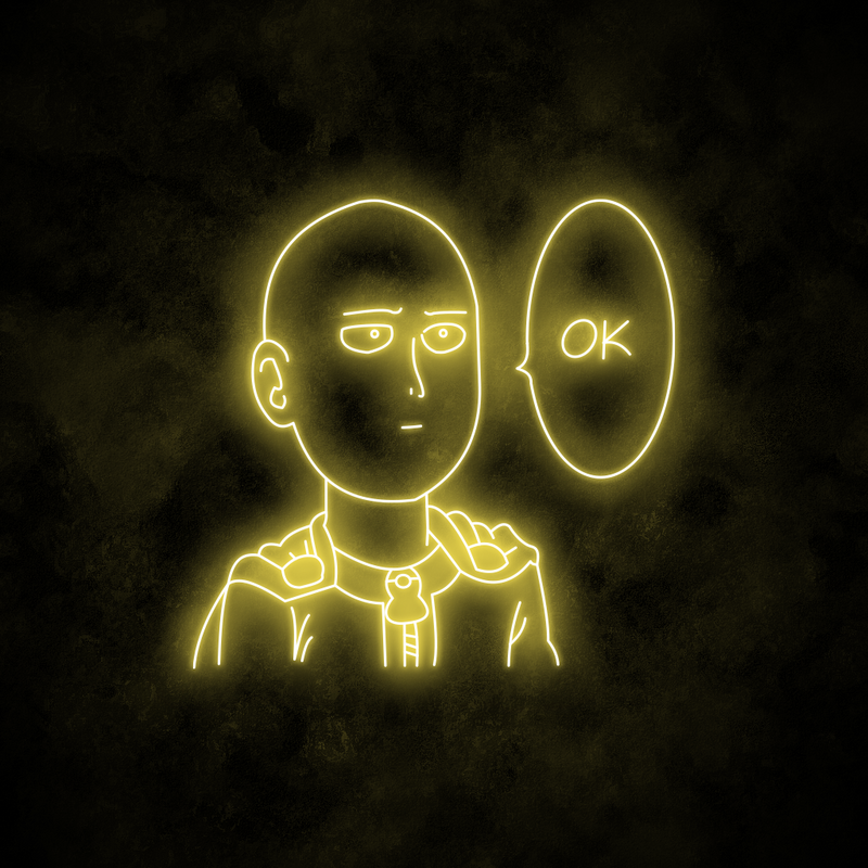 "One Punch Man" Neon Sign