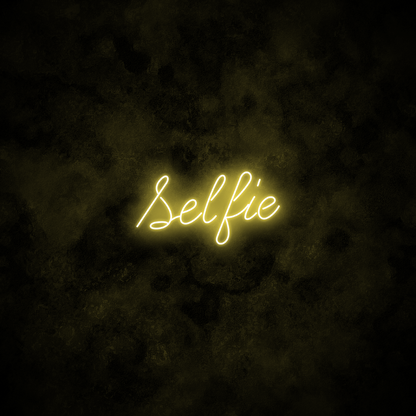 "Selfie" Neon Sign