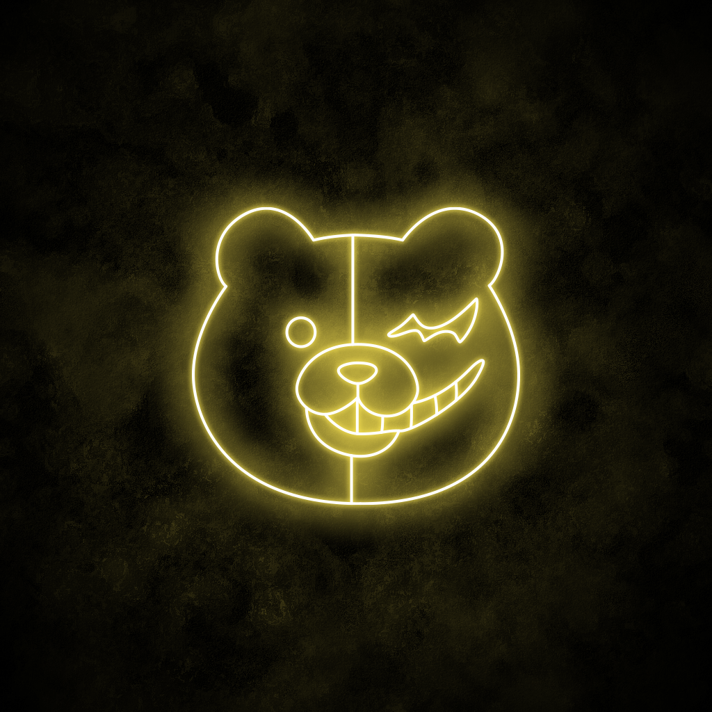 "Monokuma" Neon Sign