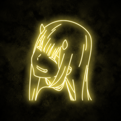 "Zero Two" Neon Sign