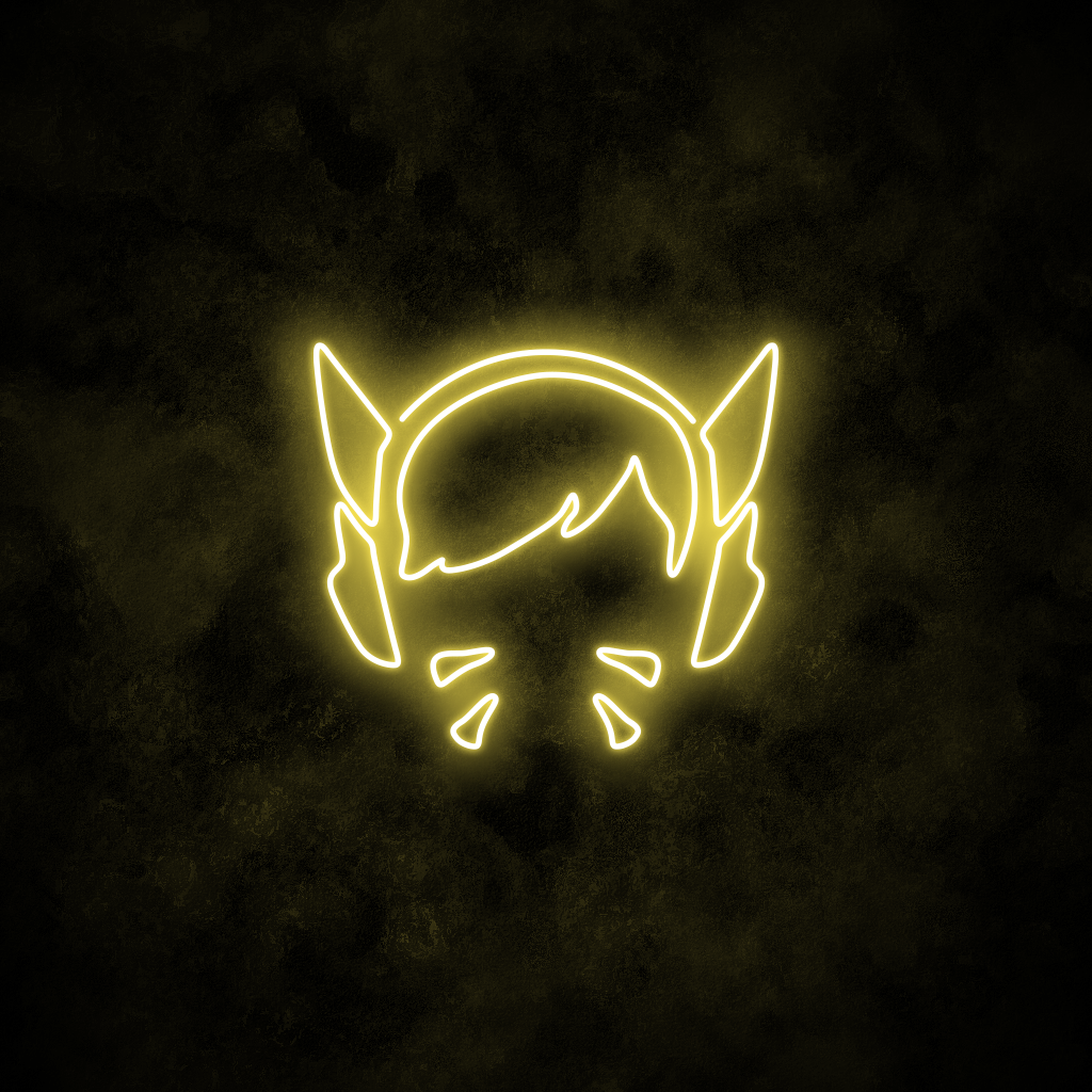 "D.Va" Neon Sign