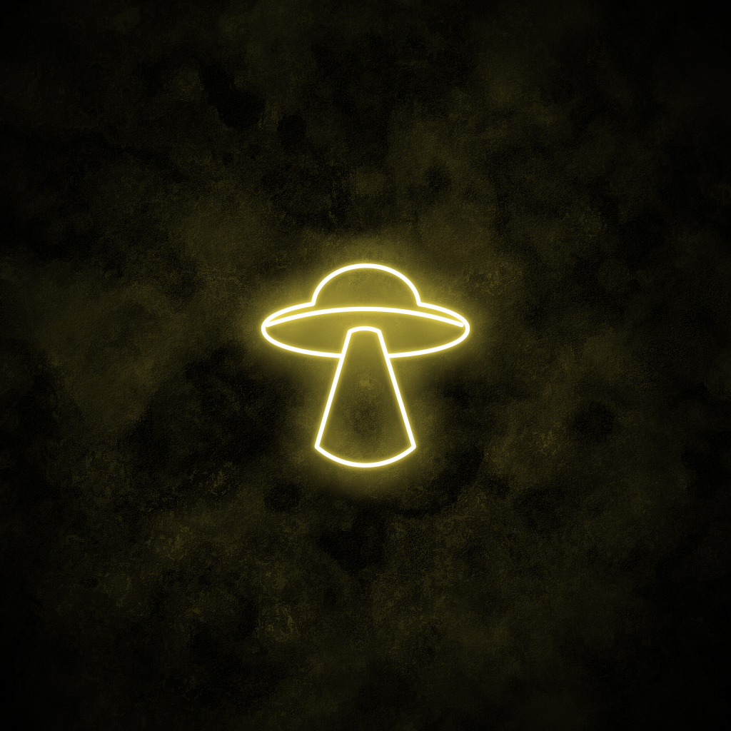 "UFO" Neon Sign