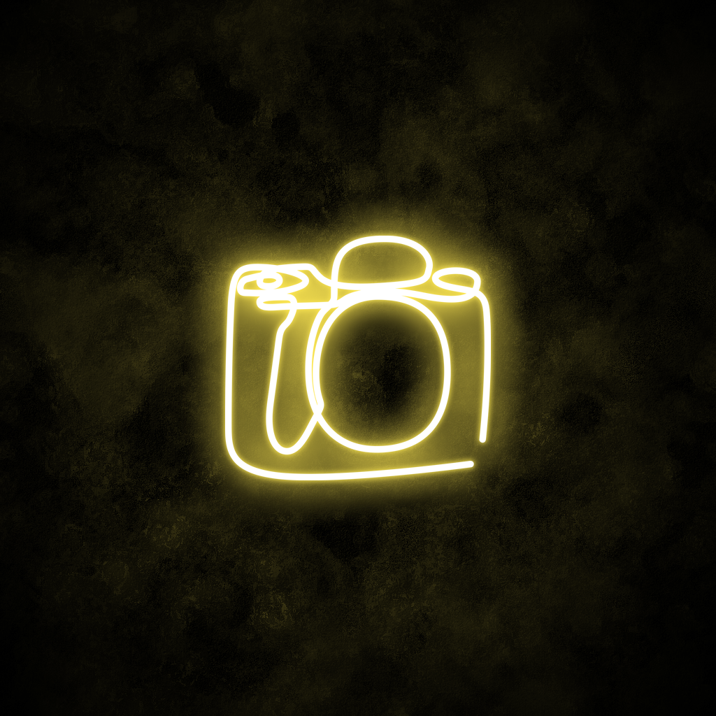 "Camera" Neon Sign