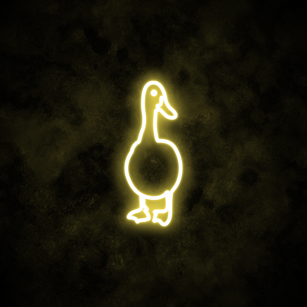 "Duck" Neon Sign
