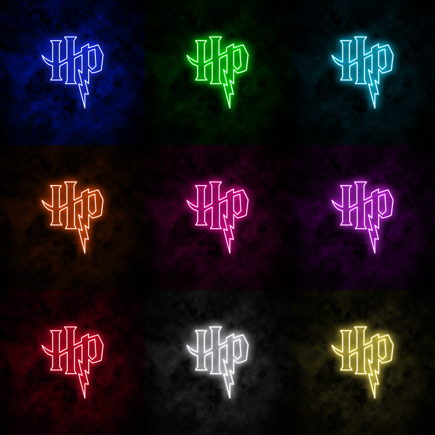 "HP" Neon Sign