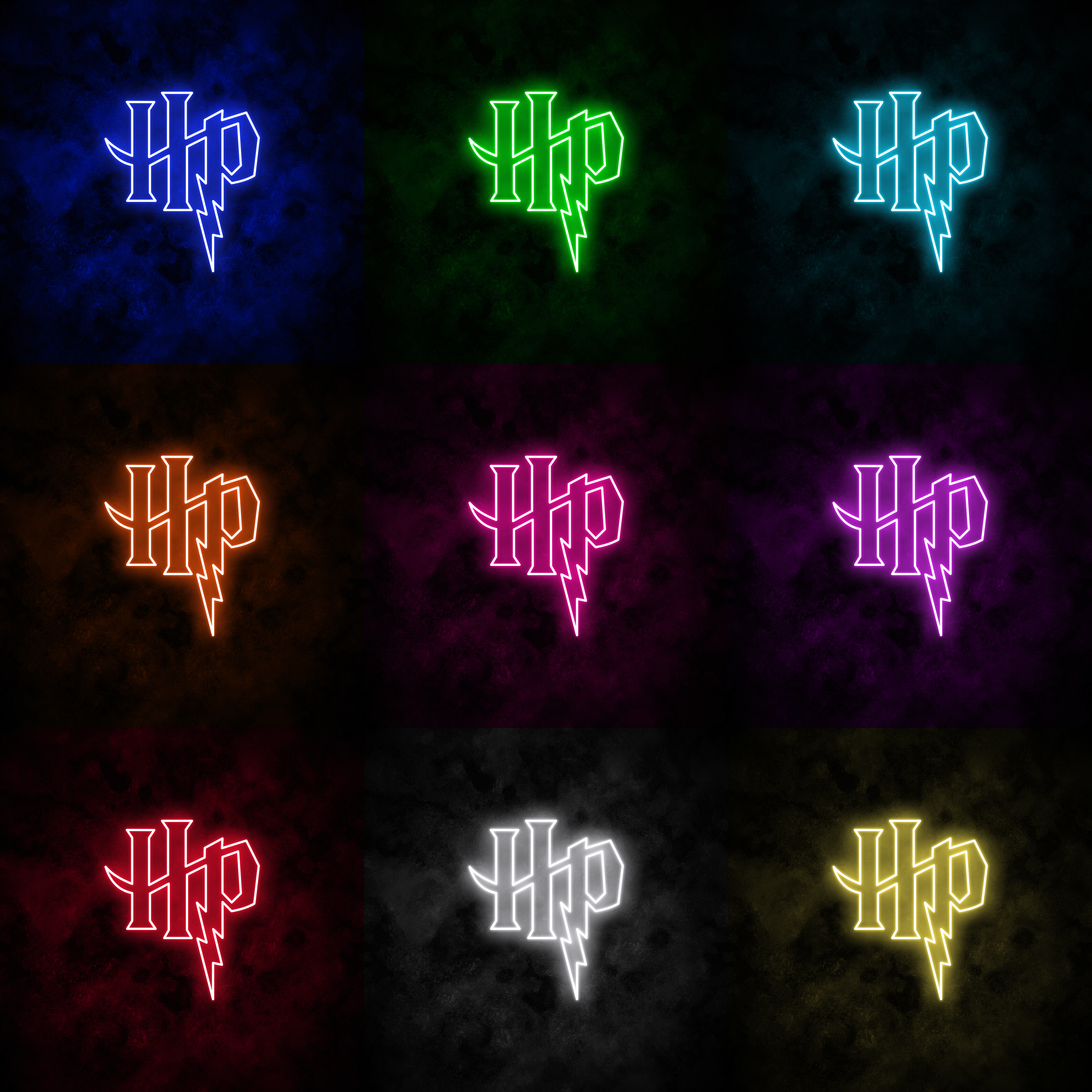 "HP" Neon Sign