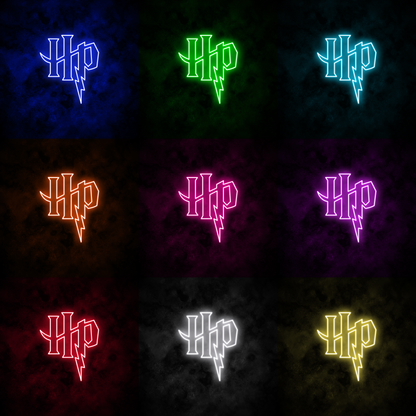 "HP" Neon Sign