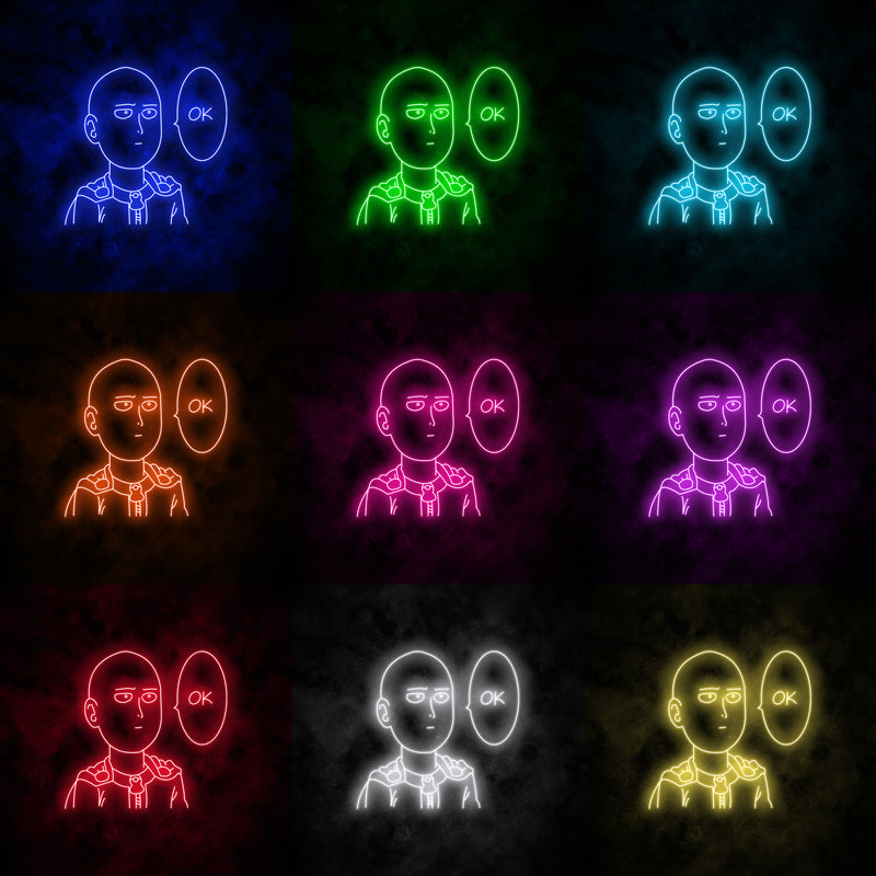 "One Punch Man" Neon Sign