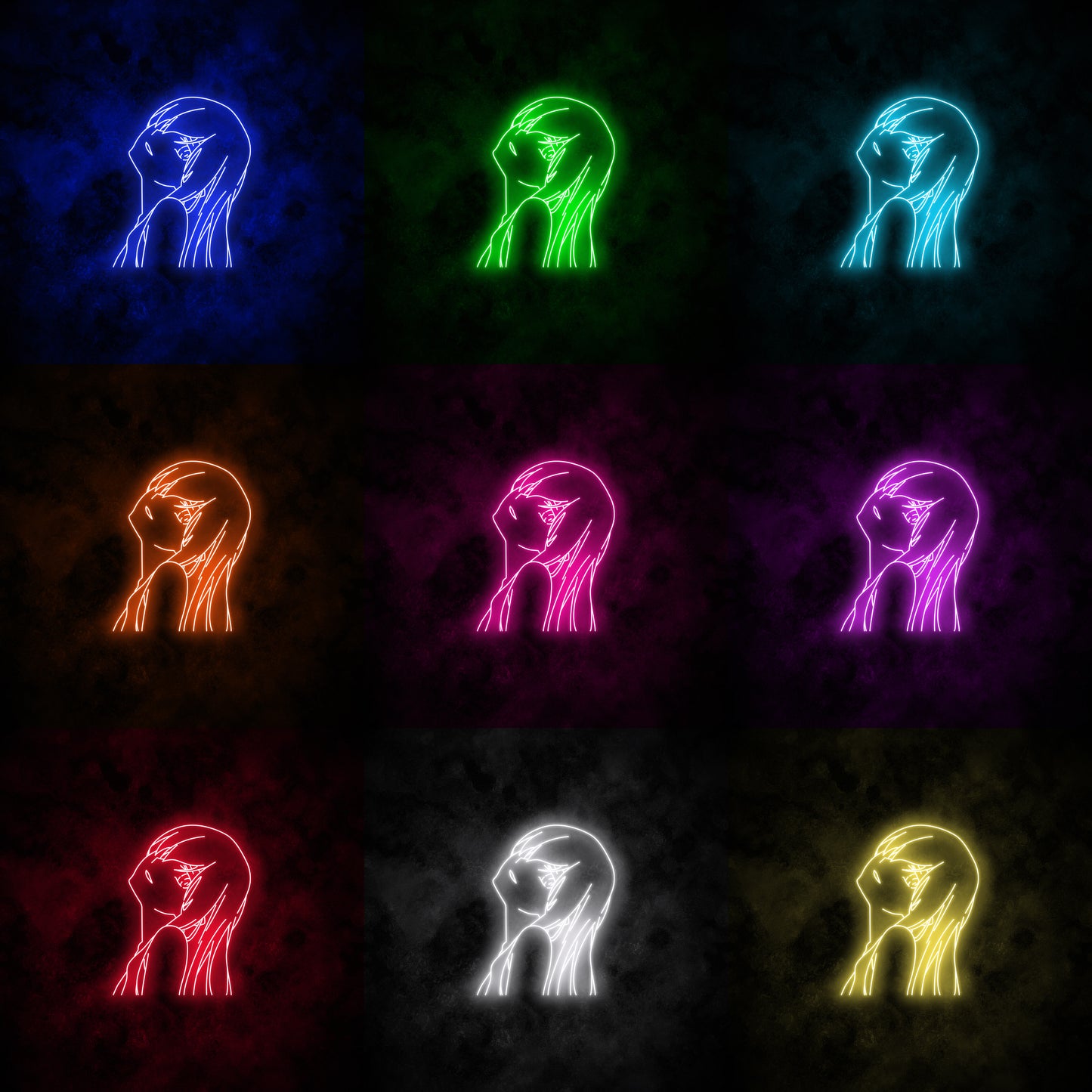 "Anime Girl" Neon Sign