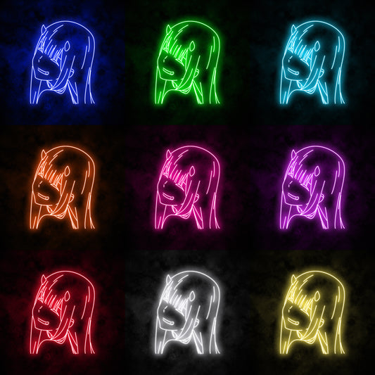 "Zero Two" Neon Sign