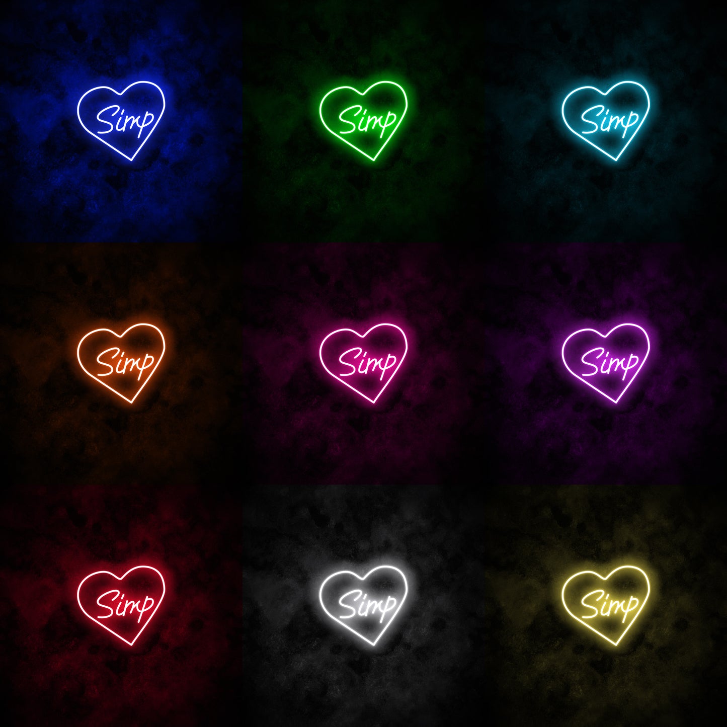 "Simp" Neon Sign