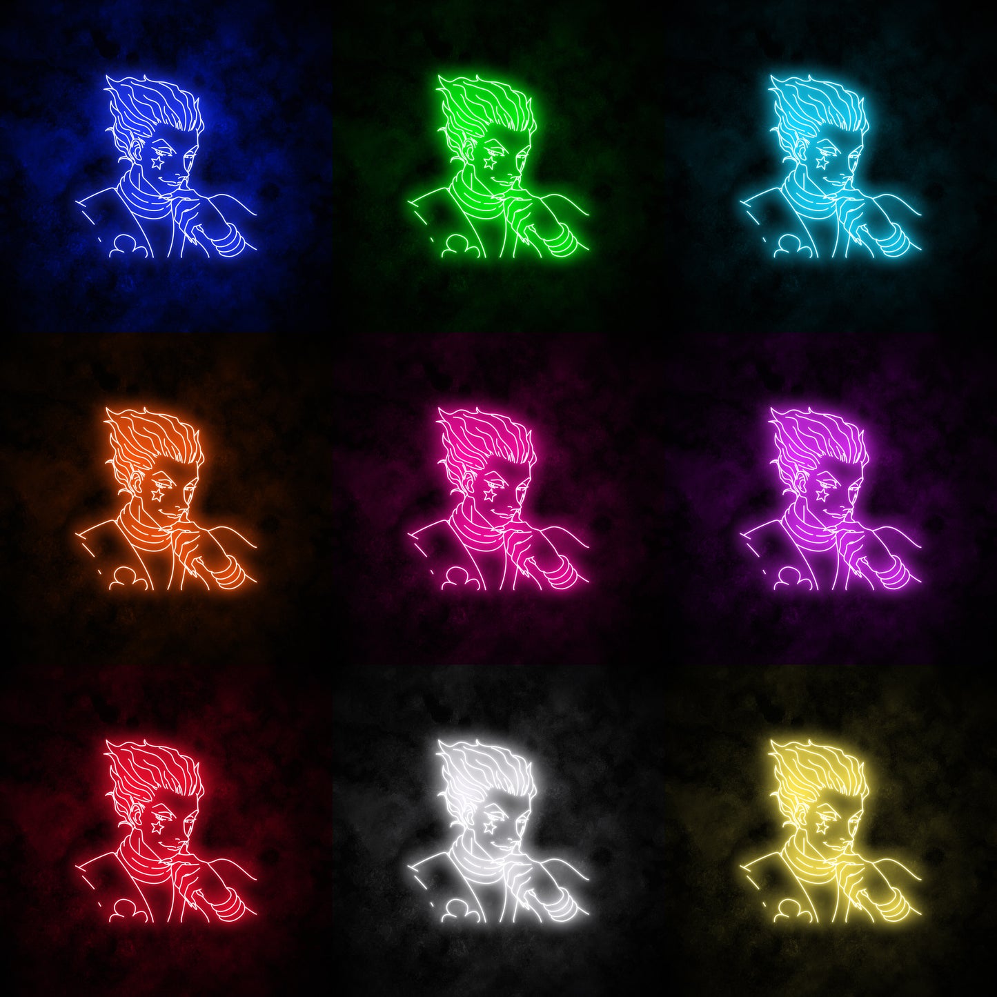 "Hisoka" Neon Sign