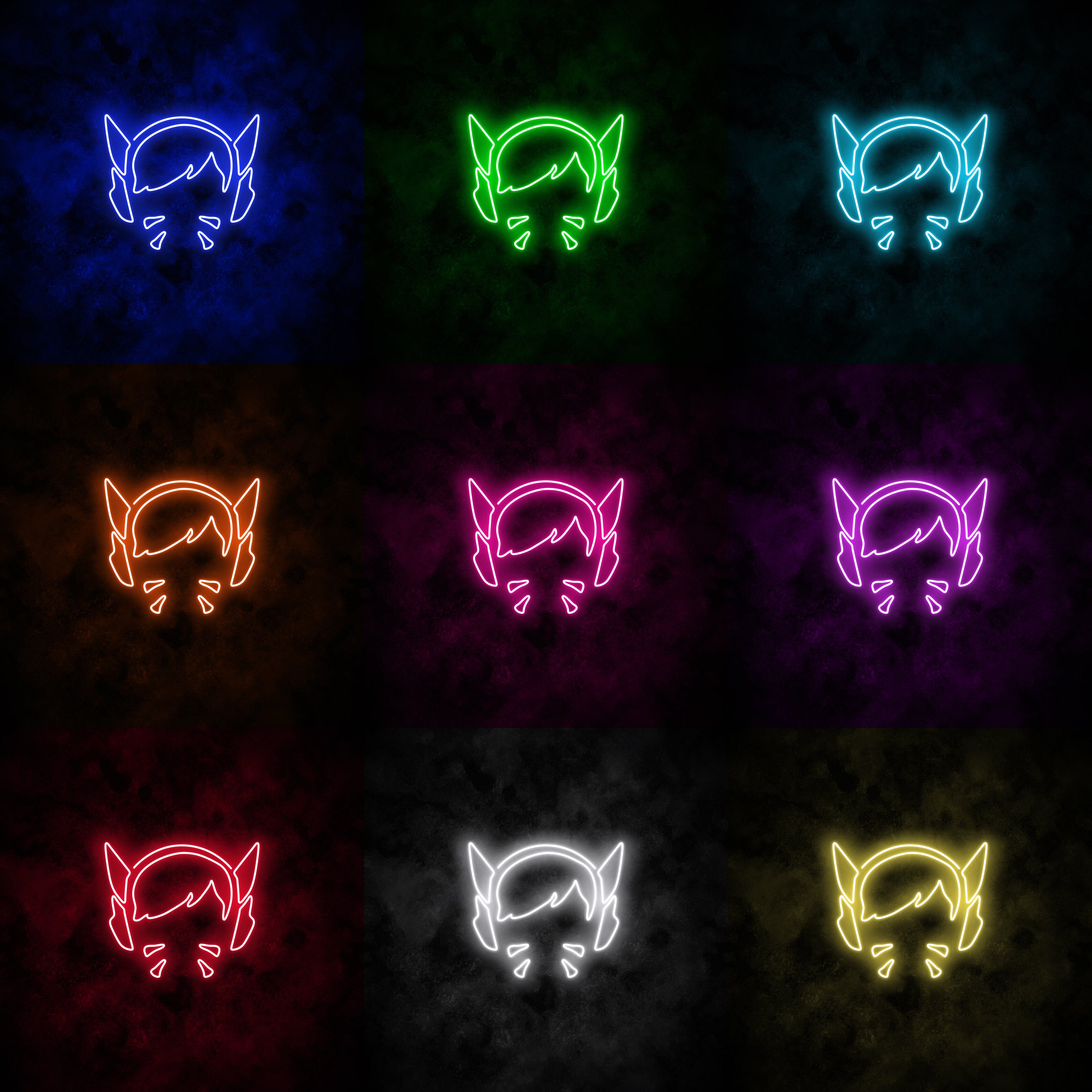 "D.Va" Neon Sign