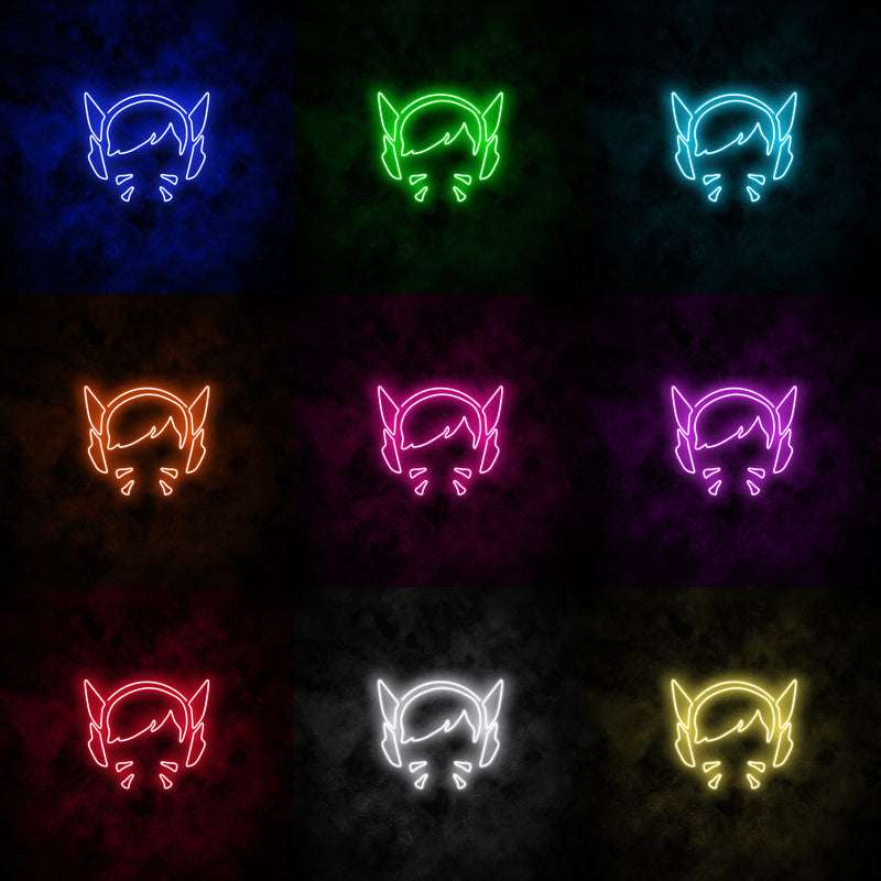 "D.Va" Neon Sign