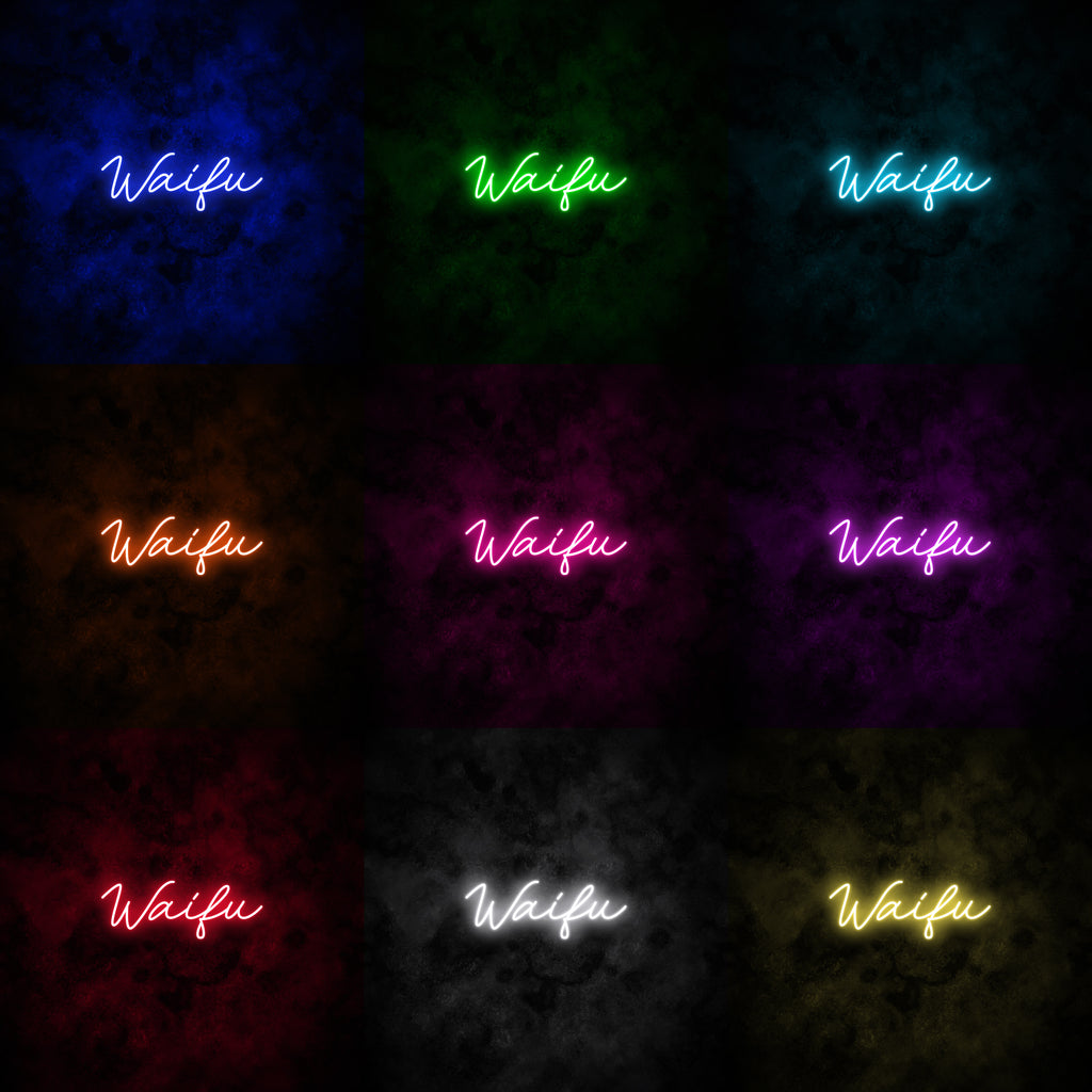 "Waifu" Neon Sign