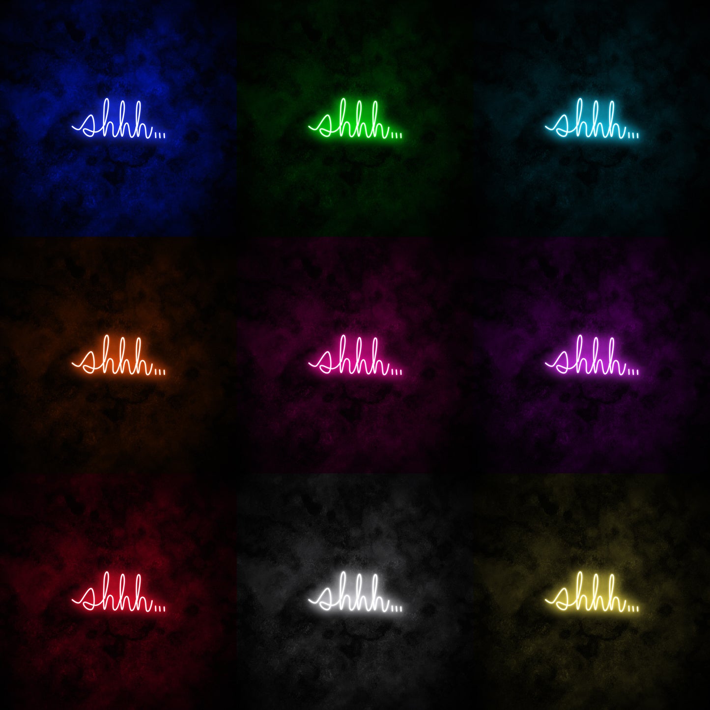 "shhh..." Neon Sign